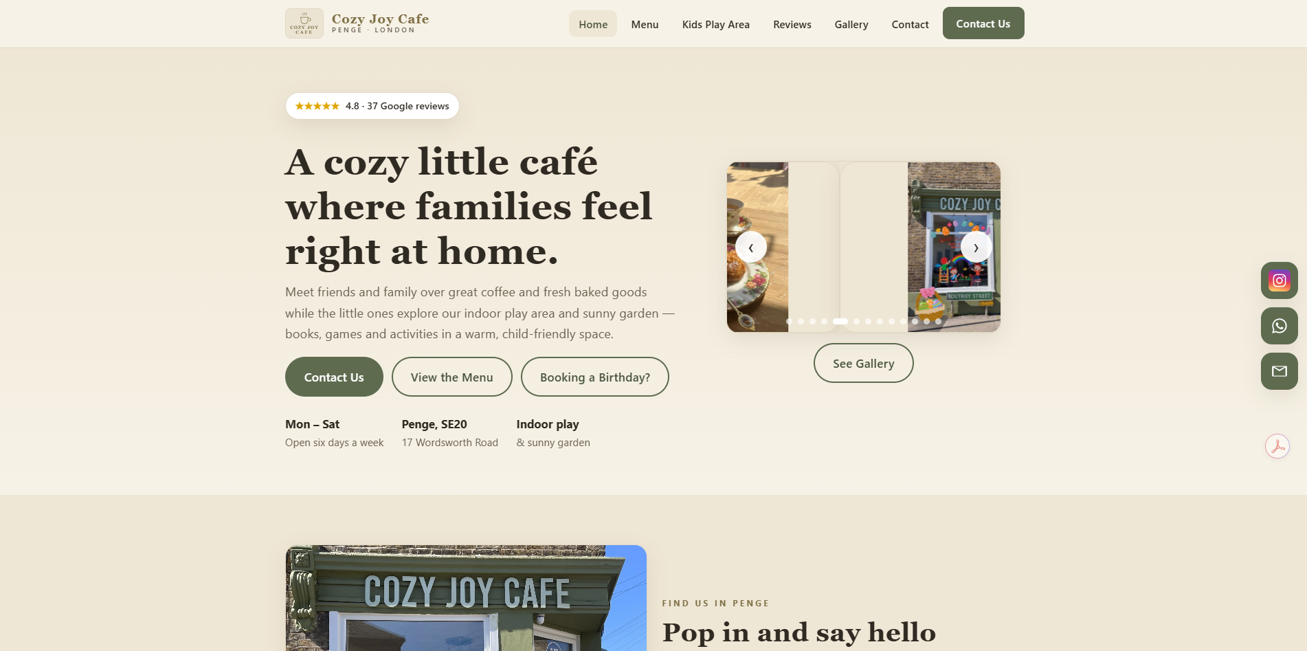 Cozy Joy Cafe